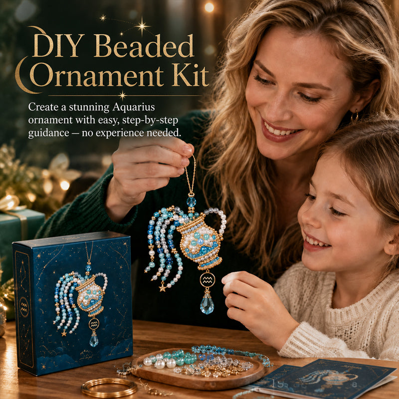 Make Your Own Zodiac Beaded Charm ✨ DIY Blessing Ornament Kit
