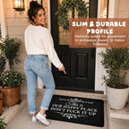 "Our Happy Place, Don’t F*ck It Up" Doormat🏠🤘