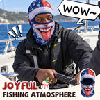 🎣🎄 Christmas Funny Fishing Face Cover – Festive Prank Mask For Anglers!