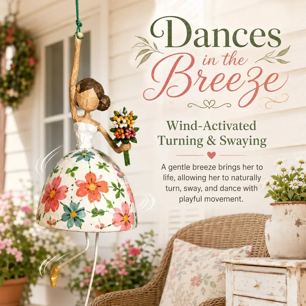 💃 Whimsical Dancing Lady Hanging Ornament 🌸 Cheerful Storybook‑Style Home Accent