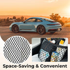 🚗 Upgraded Front Seat Car Storage Net Organizer
