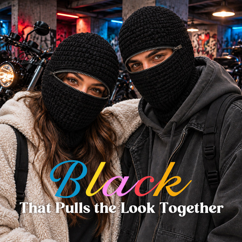 🖤 Ninja Knit Balaclava | Dark Streetwear Alternative Headwear