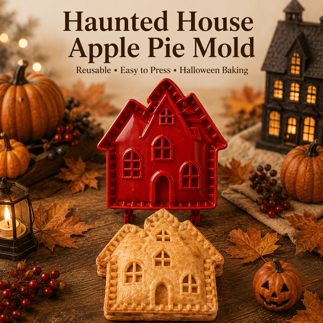 🎃 Spooky Halloween Hand‑Pie Press Set | 8 Unique Spooky Shapes for Festive Party Pastries