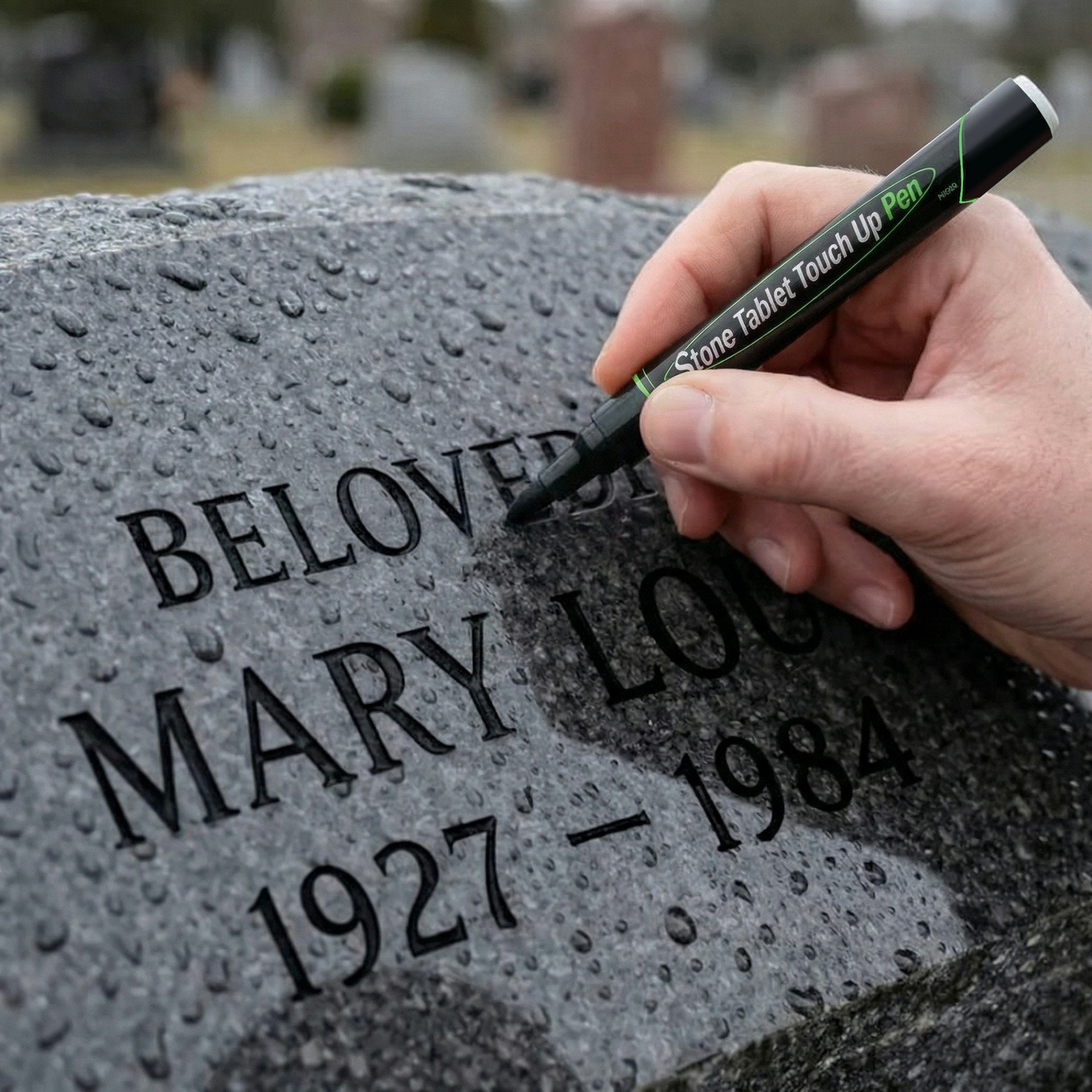 🐦Golden Tombstone Marker Pen for Restoring Faded Grave Inscriptions