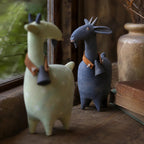 🔔 Farmhouse Goat Figurine Set, Charming Home Accent & Unique Housewarming Gift