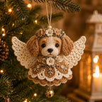 ✨ Animal Angel Crochet DIY Kit | Hand‑Stitch Guardian Ornament for Holiday & Gifting