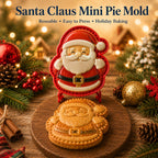 🎄 Christmas Themed Embossed Mini‑Pie Mould Set | 8 Festive Character Designs for Holiday Baking