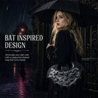 Spooky Chic Bat Wing Handbag - Perfect Halloween & Goth Accessory 🦇
