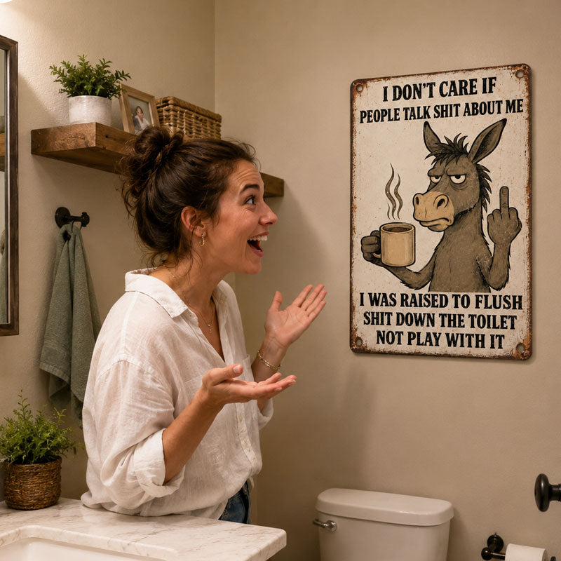 Sarcastic Donkey Wall Decor | Funny Attitude Artwork 😂😂