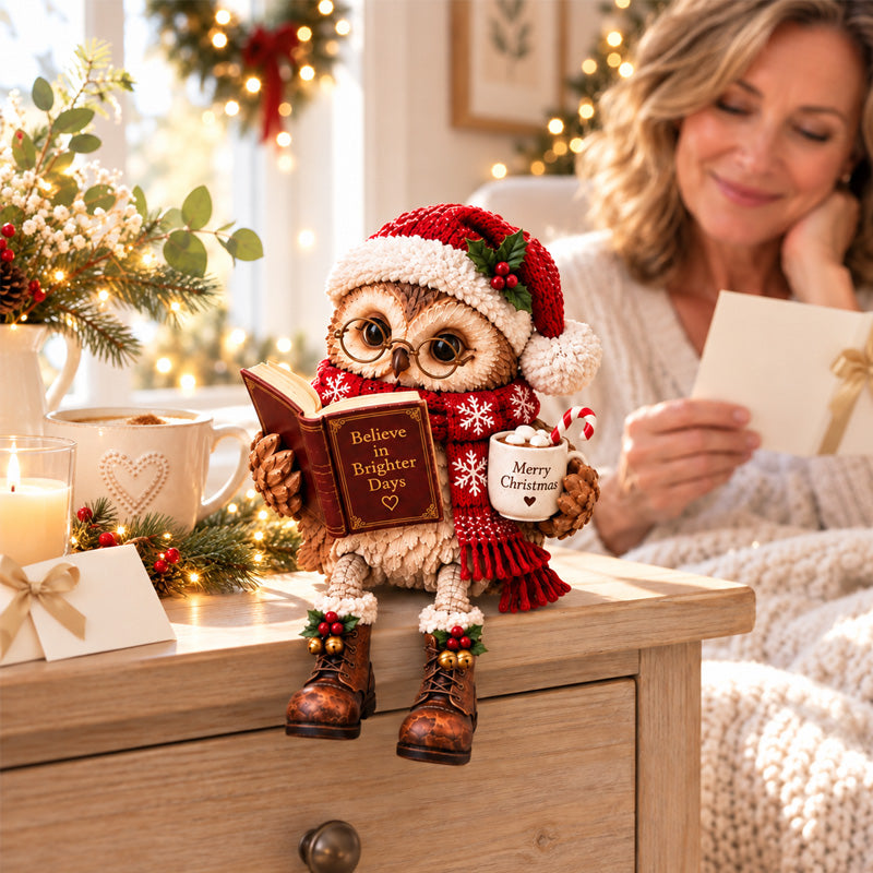🦉 Reading Owl Figurine for Book Lovers