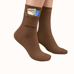 🧦 Hidden Zip Pocket Travel Socks | Discreet Secure Storage