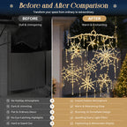 ❄️Dazzling Crystal Snowflake Chandelier