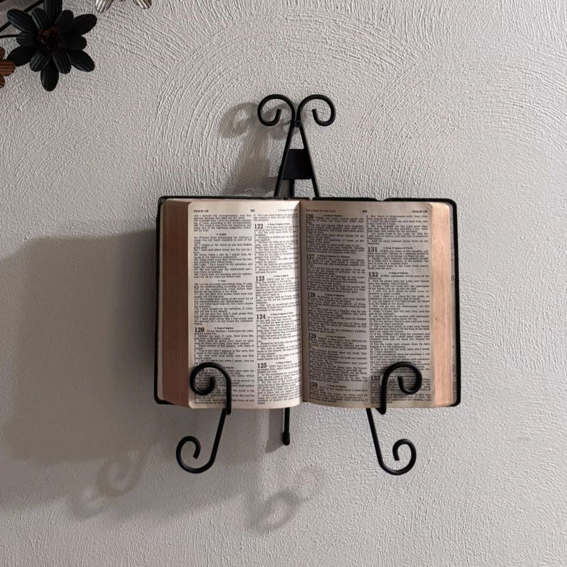 Vintage English Wall-Mounted Book Stand