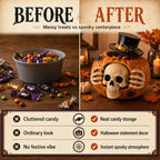 🎃🍬👻Trick-or-Treat | Skull Pumpkin Candy Jar