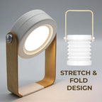 🏮 Collapsible 2‑in‑1 Portable Lantern Night Light, Type‑C Rechargeable Bedside Reading Lamp