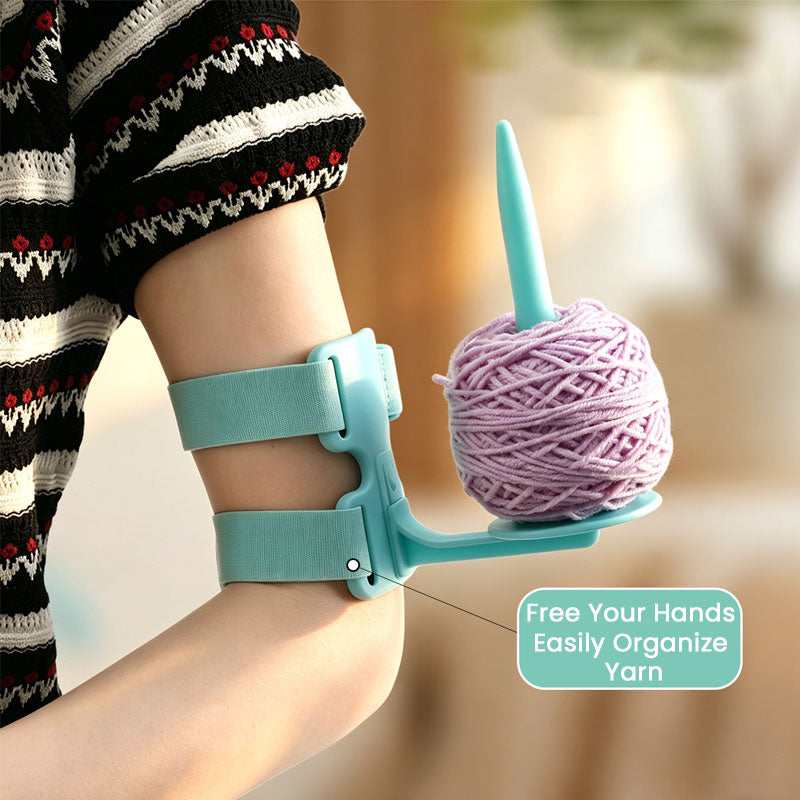 🧶 Portable Arm Yarn Holder – Hands‑Free Anti‑Roll Yarn Support for Knitting & Crochet