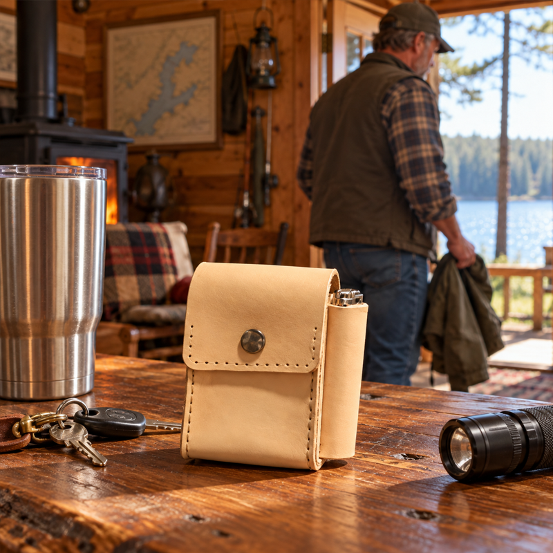 🔥 Cigarette Pouch with Lighter Slot | All in One Everyday Carry