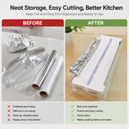✂️Kitchen Aluminum Foil Paper Plastic Wrap Storage Cutting Box