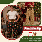 🎄 Playful‑Print Christmas Holiday Pants – Stand‑Out Festive Party Wear