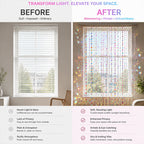 Sparkling Rainbow Beaded Window Curtain ✨🌈