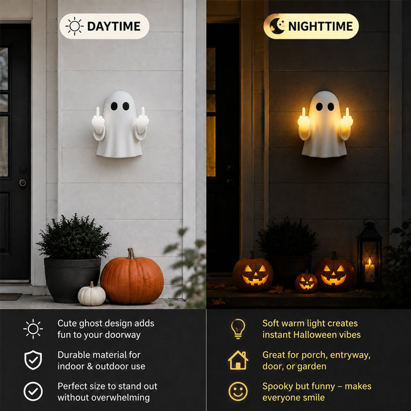 👻 Playful Glowing Ghost Lamp | Must‑Have Halloween Night Decor