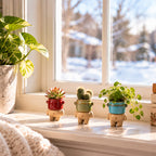 🤏 Cute Finger Shaped Planter Pots – Fun Mini Succulent Pot Set!