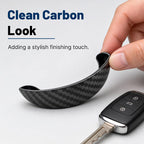 🚗 Rear‑View Camera Rain Shield Cover ✨ Carbon‑Style Splash & Dust Protector