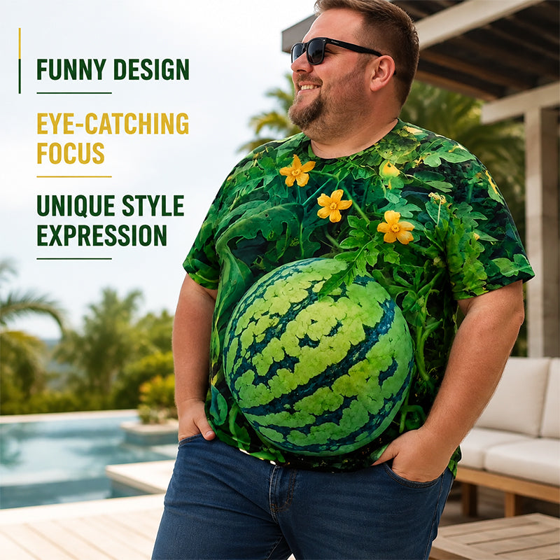 🍉 Juicy Watermelon Print Set｜Fun Eye‑Catching Summer Casual Outfit