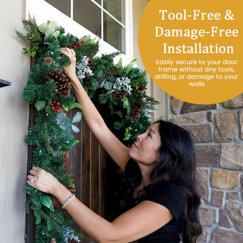 🎄Adjustable Christmas Wreath Hanger Rod