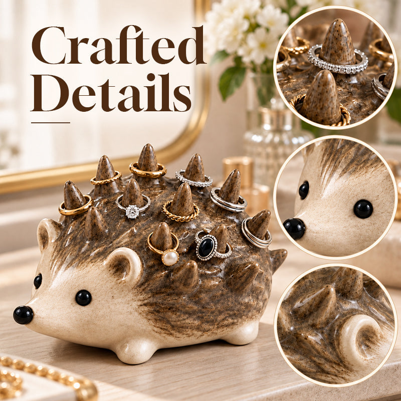 🦔 Hedgehog Ring Holder | Cute Woodland Jewelry Vibe