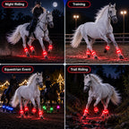 🐎 LED Horse Leg Bands | Evening Riding Safety Glow Vibe