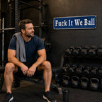 Fuck It We Ball Metal Sign💥 Unapologetic Mindset Decor for Gym & Home Office