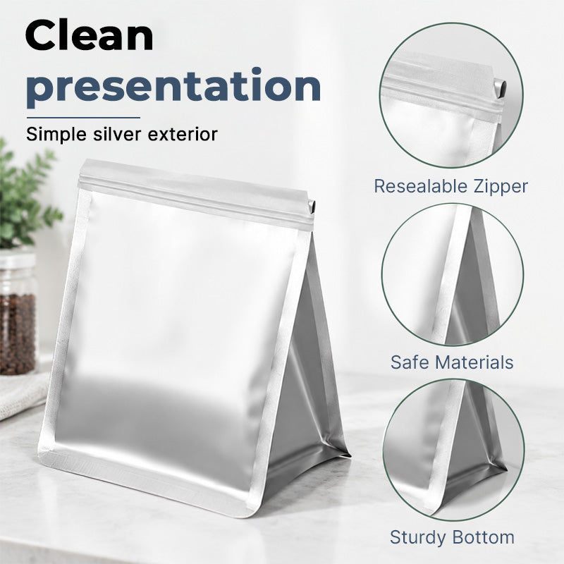 Aluminum 8-Side Seal Stand-Up Packaging Bags 🥡