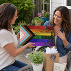 🌈❤️ Everyone Is Welcome Here Wooden Sign