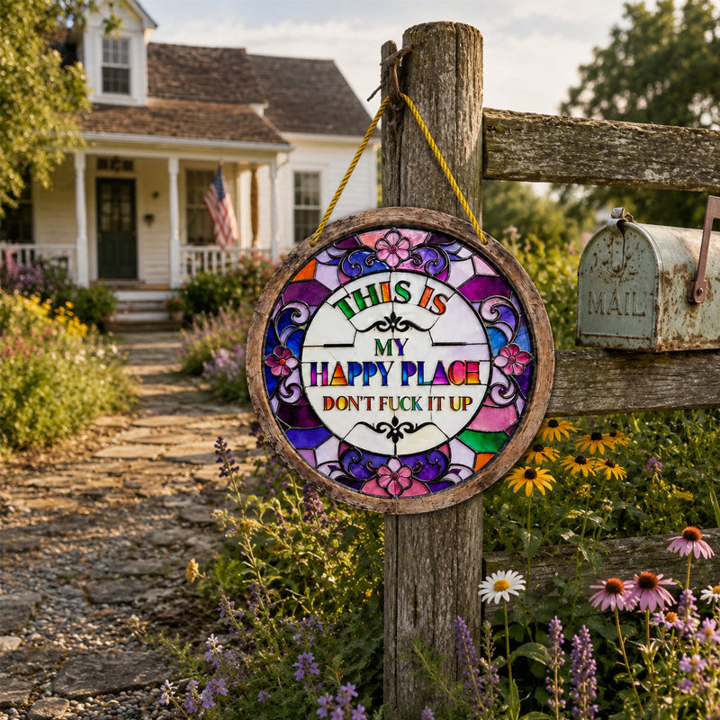 🌈This Is My Happy Place Hanging Sign