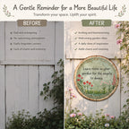 ✨ Handmade Angel Dance Round Metal Sign, Vintage Cottage Garden Wall Decor Gift