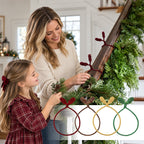 🎄Christmas Wreath Fastening Ties | Reusable Holiday Decor Securing Cords