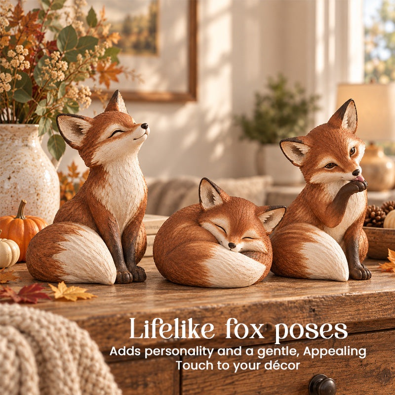🦊 Rustic Red Fox Figurine | Bring Woodland Warmth Into Your Home