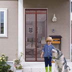 🚪 Diamond Mesh Magnetic Door Curtain
