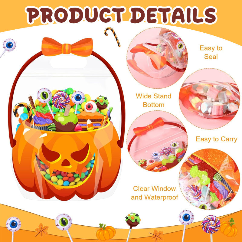 🎃 Halloween Hot Seller｜Spooky‑Cute Reusable Trick‑or‑Treat Candy Bag