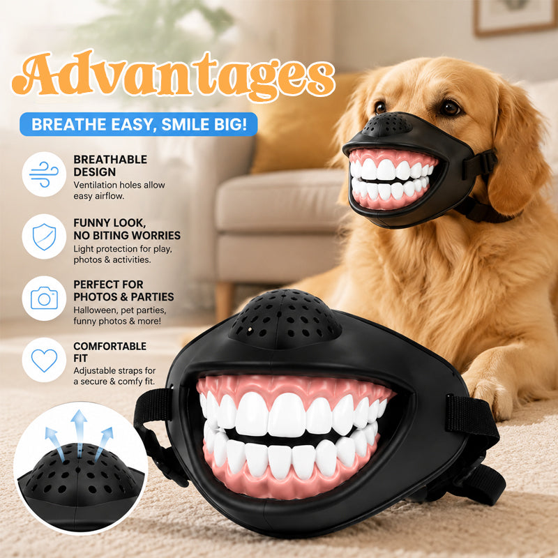 😂 Hilarious Smiling Dog Muzzle｜Viral‑Worthy Pet Photo Accessory
