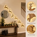 ✨ Reindeer Light Stickers – Soft‑Glow Festive Wall Accent For Christmas Home Decor