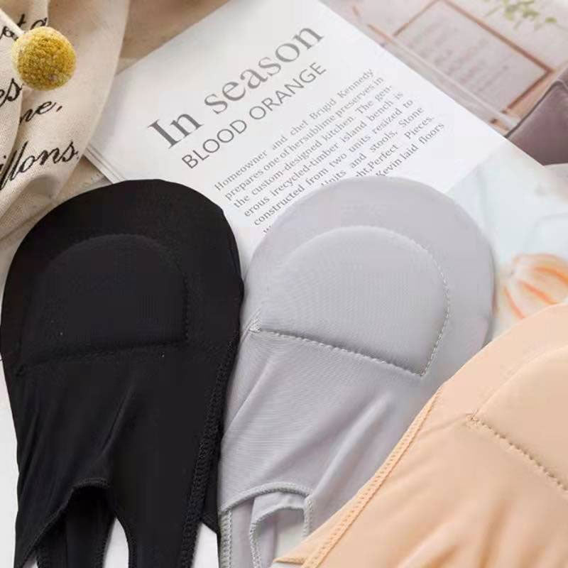 ⏰Limited-time offer: Buy one, get one free💃Sponge Pad Sling Ice Silk Crew Socks