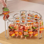 🔥 Air Fryer Skewer Rack | 360° Even Cooking, Crispy & Juicy! 🍢