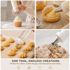 🎉 2026 Sale — Over 21,000 Sold! 🧁✨ Stop wrestling with messy piping bags — this stainless steel decorating gun fills, frosts, and finishes in seconds. One tool, endless creativity. 🍰