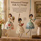 💃 Whimsical Dancing Lady Hanging Ornament 🌸 Cheerful Storybook‑Style Home Accent