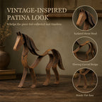 🐎 Artistic Metal Horse Sculpture ✨ Timeless Vintage‑Patina Home Accent