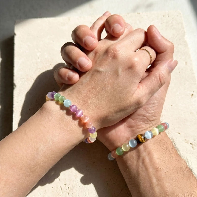🌈 UV Color-Changing Rainbow Beaded Jewelry
