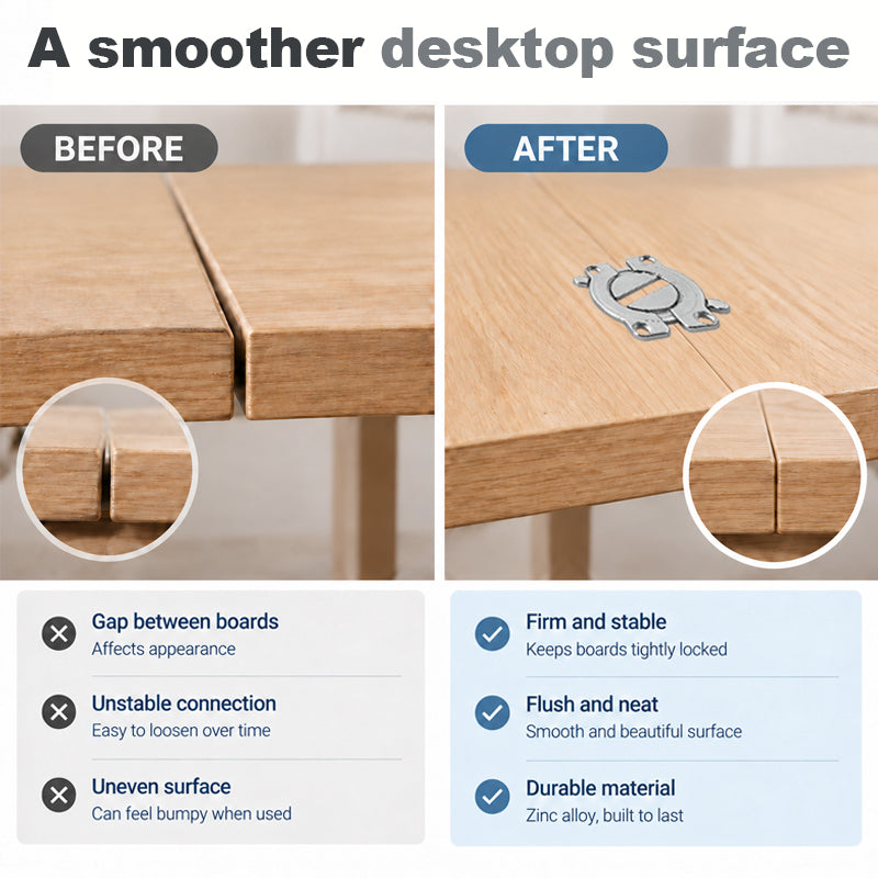 🔧 Tabletop Joining Connector & Fastener – Perfect Flush Table Panel Joints!