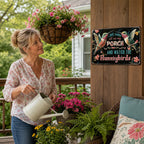 🐦Relax & Watch Hummingbirds: Charming Porch & Garden Decor Sign